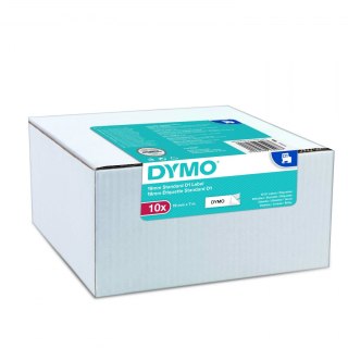 Dymo taśma do drukarek etykiet, D1 40913 | 9mm x 7m | czarny / biały | 10 sztuk