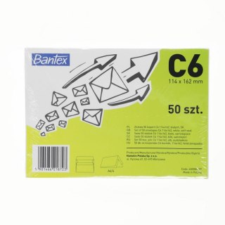 Koperta C6 SK biała Bantex (400089387) 50 sztuk