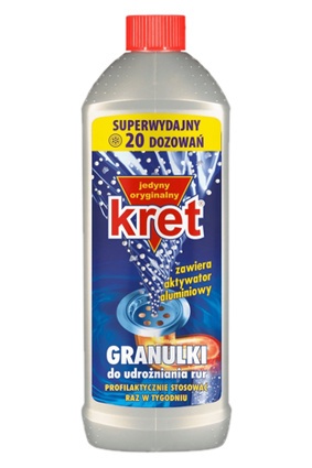 Udrażniacz do rur KRET 560g granulki