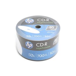 HP CD-R | 700MB | x52 | spindel 50 WHITE FF InkJet Printable 14223