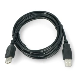 Art kabel - przedłużacz USB 2.0 A-A | 1.8m | black