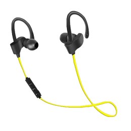 Esperanza słuchawki douszne Bluetooth sportowe czarno-żółte