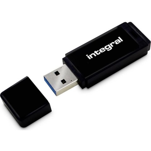 Integral USB 64GB Black, USB 2.0 with removable cap