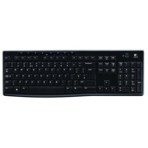 Logitech klawiatura K270 | bezprzewodowa | USB | black