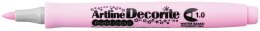 Marker permanentny Artline rózowy pastelowy decorite, różowy 1,0mm pędzelek końcówka (AR-033 8 4)