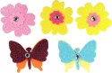 Naklejka (nalepka) Craft-Fun Series piankowe kwiaty, motyle Titanum (M-10)