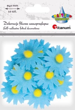 Ozdoba filcowa Titanum Craft-Fun Series kwiaty samoprzylepna (7534B)