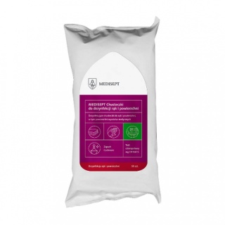 Chusteczki do dezynfekcji rąk i powierzchni MEDISEPT 50