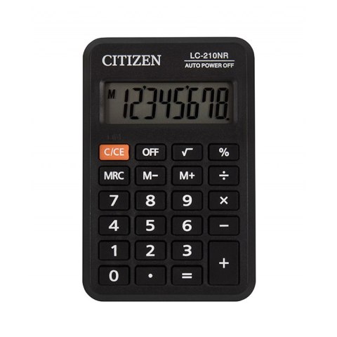 Citizen kalkulator LC210NR | kieszonkowy | 8 miejsc | Czarny