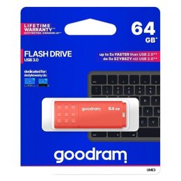 Goodram pamięć USB UME3 | USB 3.0 64GB | orange