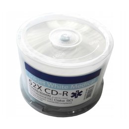 TRAXDATA CD-R 700MB| x52I cake/50 INKJET FF PRINTABLE MEDICAL