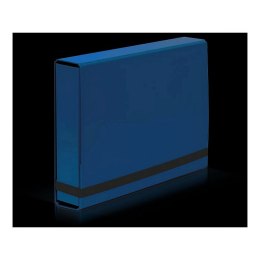Teczka z szerokim grzbietem na gumkę CARIBIC BOX A4 niebieski VauPe (341/03)