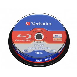 Verbatim BluRay BD-RE | 25 GB | x2 | 10 szt.| SINGLE LAYER