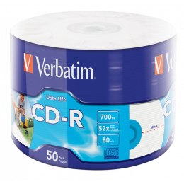 Verbatim CD-R |700MB| x52| szpin. 50 | printable | minimalna ilość zakupu 12 |