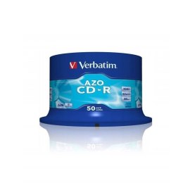 Verbatim CD-R AZO | 700MB | x52 | cakebox 50szt | Crystal | DataLife+ AZO