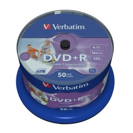 Verbatim DVD+R | 4.7GB | x16 | cakebox 50szt do nadruku Foto