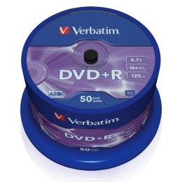 Verbatim DVD+R | 4.7GB | x16 | cakebox 50szt