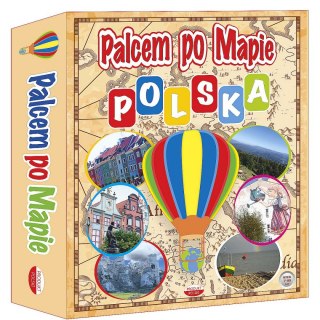 Gra planszowa Palcem po mapie Polska Abino (4183718)