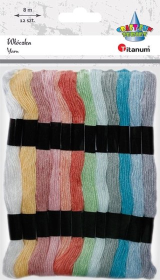 Mulina Craft-Fun Series pastelowa 12 kol. Titanum