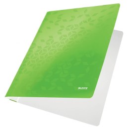 Skoroszyt WOW A4 zielony metaliczny karton 80g Leitz (30010064)