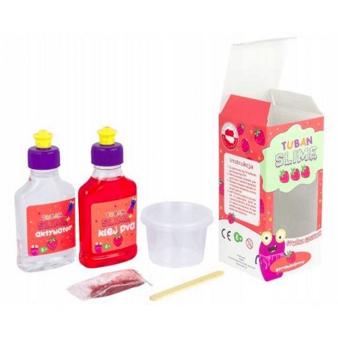 Zestaw kreatywny truskawka slime Tuban (TU3139)