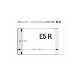 Okładka Standard regulowana E5 R [mm:] 277x393-437 Biurfol (OZB-48)
