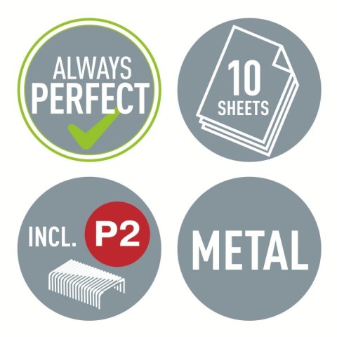 Zszywacz NeXXt mini Wow zielony metaliczny 10k (55281054) Leitz