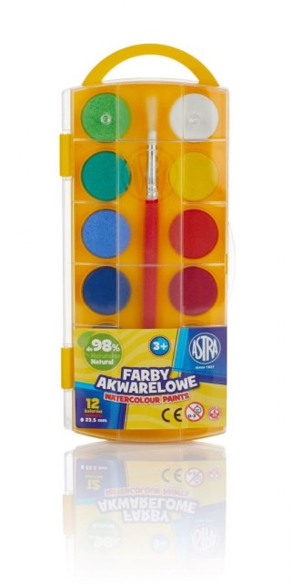 Farby akwarelowe 12 kolor. Astra (83216905)