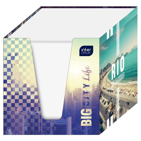 Kostka papierowa biały [mm:] 90x90x 90 Interdruk (KOSPAPBKUBP)