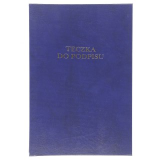 Teczka do podpisu A4 granatowy 12k. tektura pokryta folią Barbara (1822212)