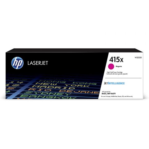 Toner HP 415X do Color LaserJet Pro M454, MFP M479 | 6 000 str. | magenta