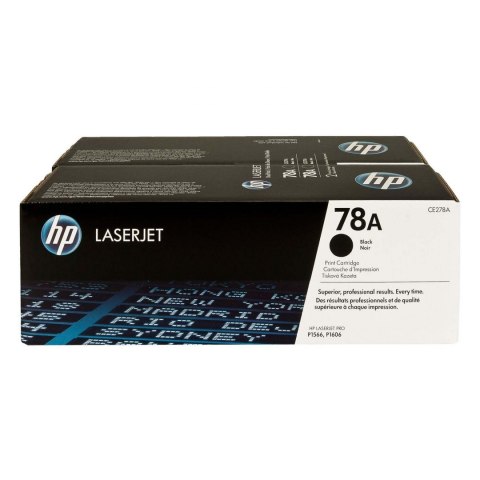 Zestaw dwóch tonerów HP 78A do LaserJet Pro 1566/1606 | 2 x 2 100 str. | black