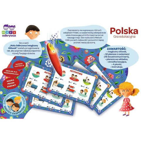 Gra edukacyjna Mały Odkrywca i Magiczny Ołówek Polska Magiczny ołówek Trefl (02114)