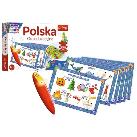 Gra edukacyjna Mały Odkrywca i Magiczny Ołówek Polska Magiczny ołówek Trefl (02114)