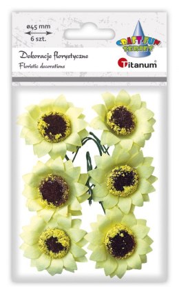 Ozdoba papierowa Titanum Craft-Fun Series słoneczniki na druciku