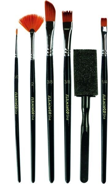 Pędzel Art Collection zestaw 6 szt. Flamingo Line (PA-10)