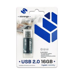 Storange pamięć 16 GB | Basic | USB 2.0 | black