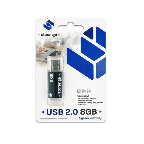 Storange pamięć 8 GB | Basic | USB 2.0 | black