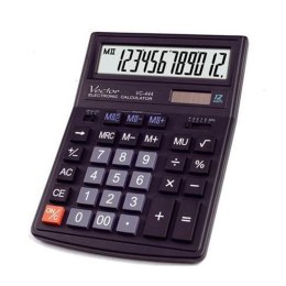 Vector kalkulator KAV VC-444 | biurowy | 12 miejsc | Czarny