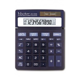 Vector kalkulator biurowy CD-1181II | 10 miejsc | Czarny