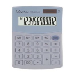 Vector kalkulator biurowy VC-812 LB | biurowy | 12 miejsc | Błękitny