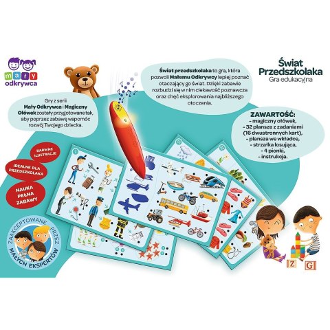 Gra edukacyjna Trefl Świat przedszkolaka Mały Odkrywca i Magiczny ołówek Świat przedszkolaka Magiczny ołówek (02112) Gra edukacyjna Trefl Świat przedszkolaka Mały Odkrywca i Magiczny ołówek Świat przedszkolaka Magiczny ołówek (02112)