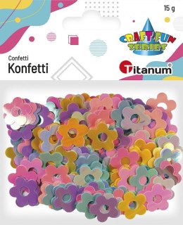 Konfetti Titanum Craft-Fun Series kwiaty 19mm pastelowe (11wc005)