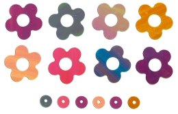 Konfetti Titanum Craft-Fun Series kwiaty 19mm pastelowe (11wc005)