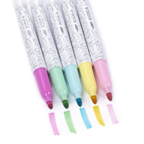 Marker specjalistyczny Kidea Pastel do tkanin mix okrągła końcówka (MPOT5KA) Marker specjalistyczny Kidea Pastel do tkanin mix okrągła końcówka (MPOT5KA)