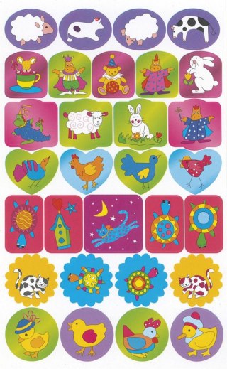 Naklejka (nalepka) Craft-Fun Series papierowa zwierzątka Titanum (19ZJ0724-12)