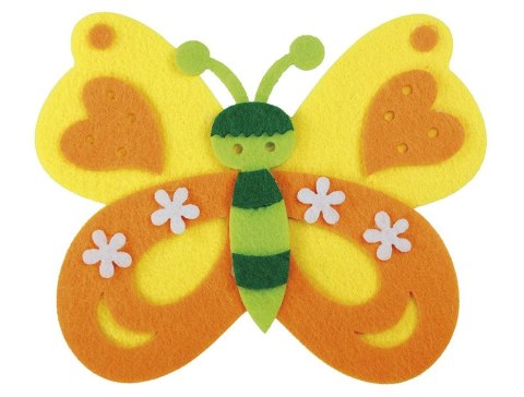 Ozdoba filcowa Titanum Craft-Fun Series motyl (20CR0312-3) Ozdoba filcowa Titanum Craft-Fun Series motyl (20CR0312-3)
