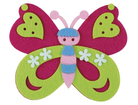 Ozdoba filcowa Titanum Craft-Fun Series motyl (20CR0312-3) Ozdoba filcowa Titanum Craft-Fun Series motyl (20CR0312-3)