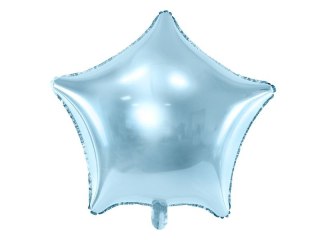 Balon foliowy Gwiazdka, 48cm, błękitny 19cal Partydeco (FB3M-011)