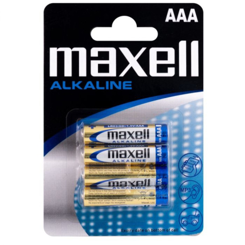 Bateria AAA LR03 MAXELL alkaline 4 szt